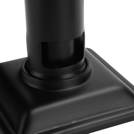 Grifon de douche 304 inox noir 10x10cm - Fond de drain + grille amovible pour salle de bain (1/5)