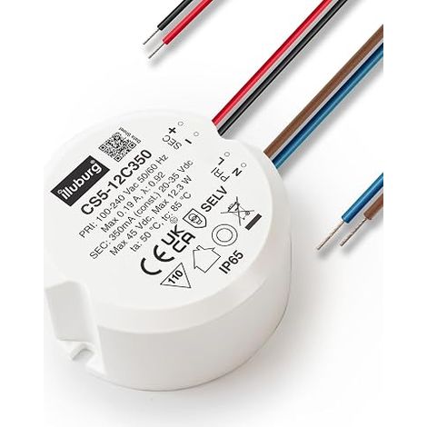 LED Transformer Waterproof IP65 350mA Constant Current 7W - 12W LED Power Supply Driver Power Supply (1/5)