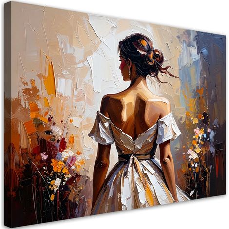 Modernes Wandbild für das Wohnzimmer oder Schlafzimmer Glamouröse Frauenfigur 60x40 cm (1/5)