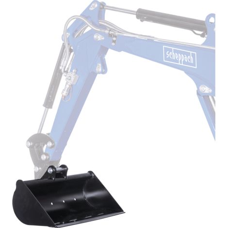 Scheppach Godet de terrassement 70 cm - compatible avec mini pelle EXC1400 - 700 mm - 42L / 0,042 m³
