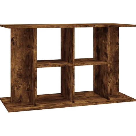 Support pour aquarium chêne fumé 100x40x60 cm bois d'ingénierie