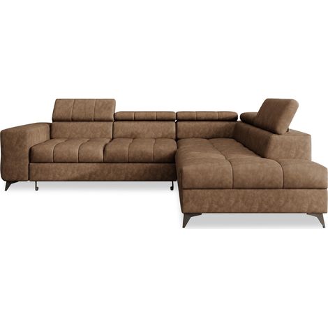 Canapé d'angle droit convertible Gaspard Vintage (1/5)