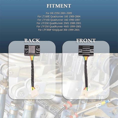 Regulador rectificador de voltaje para Suzuki DR-Z250 LT-F160 LT-F250 LT-F300 LT160E LT-4WD LT-F4WDX Quad R (1/4)