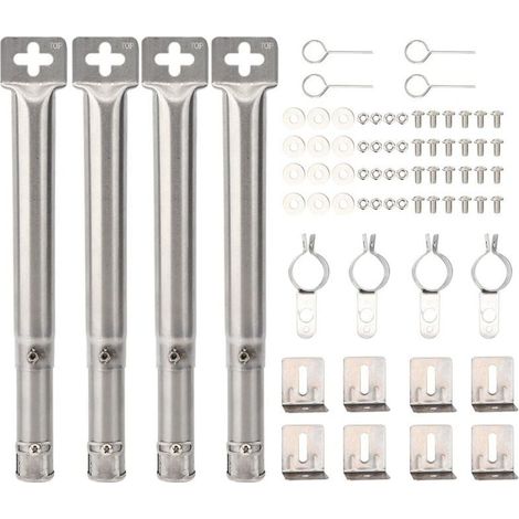 Accessoires pour brûleur tubulaire de 31 à 44 cm compatibles avec Campingaz, Landmann, Taino, Tepro, Napoleon, Charbroil, Enders Monroe et Mr Gardener : brûleur tubulaire universel réglable en acier i (1/4)