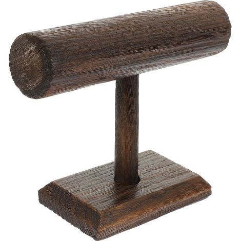 Soporte de madera vintage para relojes y pulseras, organizador de joyas para relojes y pulseras, protección irrompible, para sesiones de fotos y mesita de noche. (1/5)