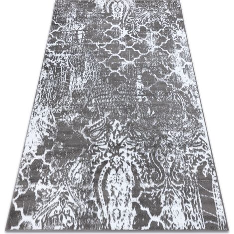 Alfombra de pasillo con refuerzo de goma MARGARETKA flor, gris 110 cm grey 110x100 cm (1/5)
