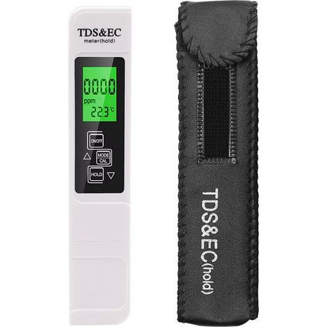 Stylo testeur multifonctionnel de qualité de l'eau TDS/EC/TEMP pour aquarium, destiné à la surveillance de l'eau potable. (1/5)