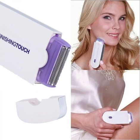 Rasoir électrique Beauty SatinShave Essential pour femmes, utilisation sur peau sèche ou humide, pour les jambes, sans fil, blanc C1124-36-AquaForge (1/4)