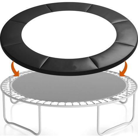 Cache-bordure pour trampoline 305 cm - Anti-déchirure, anti-UV, résistant aux intempéries, protection universelle, noir (1/5)