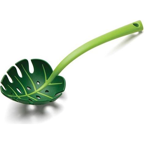 Cucchiaio Monstera Jungle, in nylon resistente alle alte temperature e senza BPA, per cucinare su pentole antiaderenti. Utensili da cucina e (1/4)