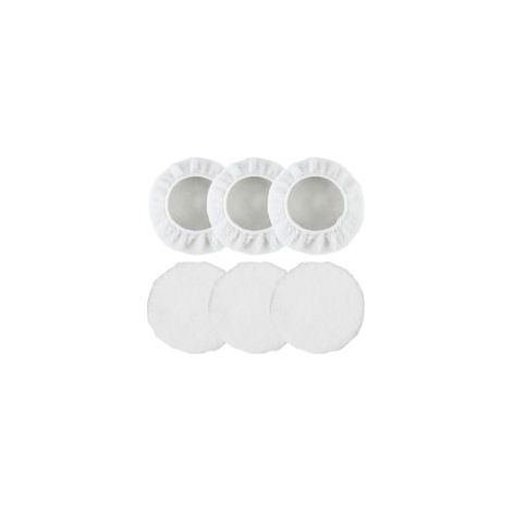6 Pièces Kit Nettoyage Voiture Bonnets de Polissage Pad de Laine Blanche Bonnet de Polissage,Pad Polissage pour 220mm 250mm Polisseuse Automobile pour Cirage et Polissage Automobile