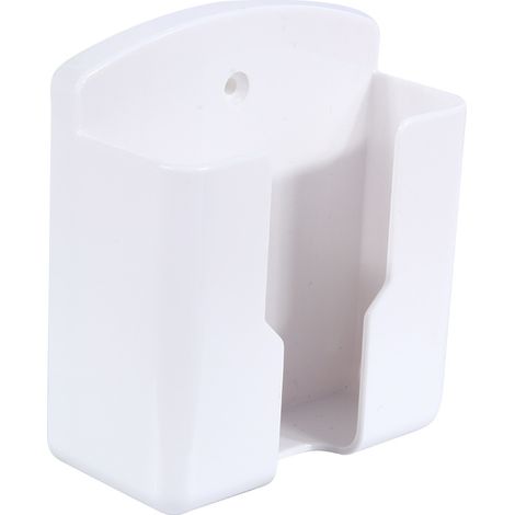 BRAVIX Lot de 2 télécommandes universelles pour support mural, boîte de rangement adhésive pour télécommande, climatiseur, TV, téléphone stéréo, bureau, chambre à coucher (blanc)