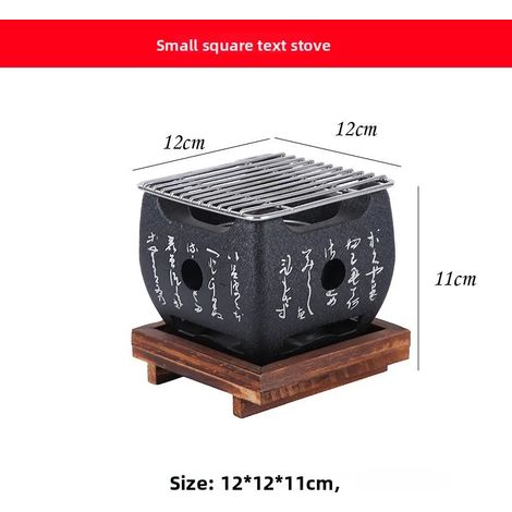 Mini barbecue japonais, barbecue portable et équipement de camping pour une utilisation à la maison et en extérieur.