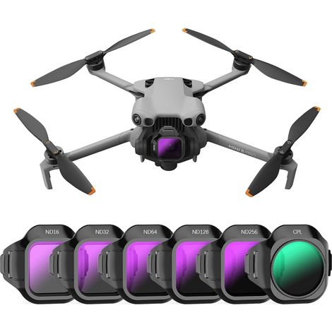 Mini 5 Pro ND Filter Set, Multi-Layer ND Filters, CPL Filter Set for DJI Mini 5 Pro Drone Accessories, 6 pieces (CPL, ND16, ND32, ND64, ND128, ND256) (1/5)
