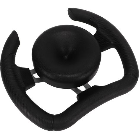 Volant de course 277 mm avec adaptateur 135 mm, en polyuréthane noir, pièce de rechange universelle pour karts de sport. (1/5)