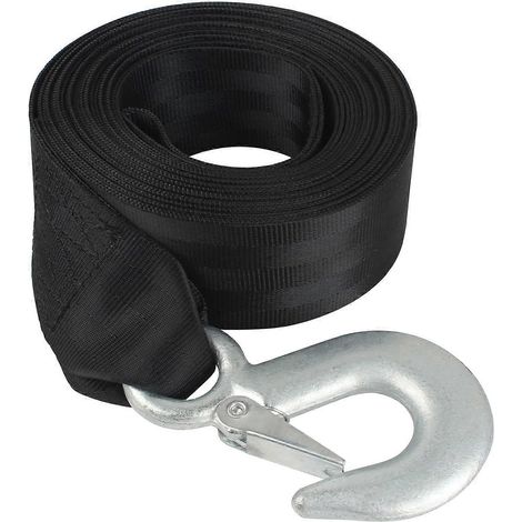 Sangle de remplacement pour treuil de remorque de bateau avec crochet pour bateau, jet ski de pêche, système de remorquage (1/4)