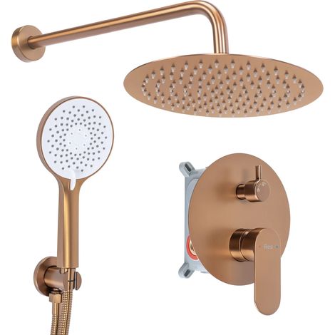 Colonna Doccia da incasso Rea Drop Brush Copper (1/5)