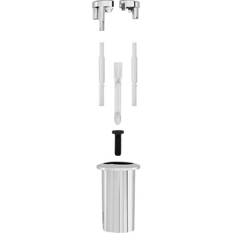 S.Of Kit G Bouton-Poussoir Double Long Avec Mecanisme De Decharge D2D Ah0001700R Roca (1/2)