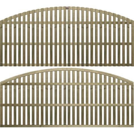 Premier 6ft x 2ft Florence Vertical Slatted Arch Trellis Panel