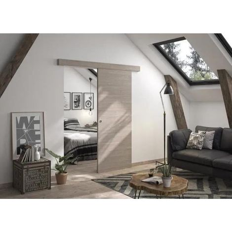 Optimum Verone Schiebetür-Set Eiche Taupe
