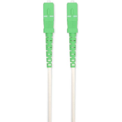 Nedis Glasfaser-Netzwerkkabel / SMF (Single Mode Phase) / SC/APC / SC/APC / 100 Gbps / 6.00 m / Weiss / Gift Box with Euro Lock