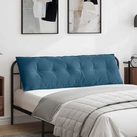 Cojín de Espalda Azul 160 x 50 cm Tela de pana