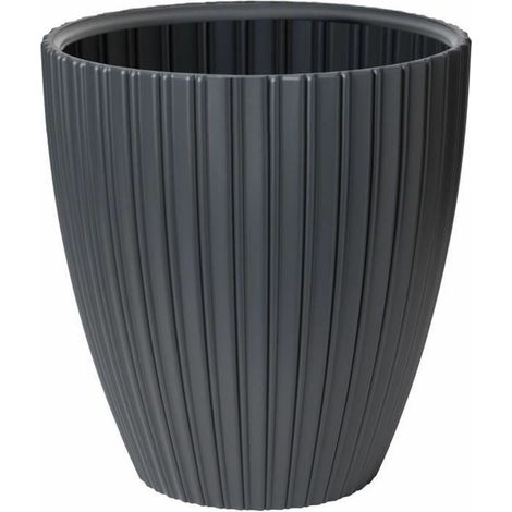 Vaso da fiori - GARDEN ID - Elegante - 40 x 42 cm - Per giardini, balconi o interni - Antracite (1/4)