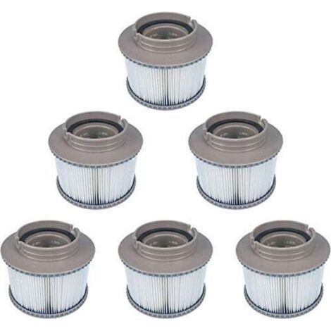 Set of 6 Replacement Filters for MSpa FD2089, Filter Cartridges for Swimming Pools and Spas (1/5)