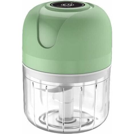 Tigrezy-Hachoir à Viande Electrique,Mini hachoir électrique, 250 ml, hachoir de cuisine électrique avec chargeur USB, hachoir à oignons avec 3 lames