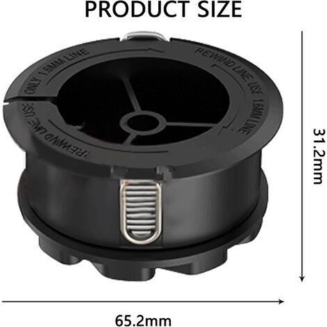 Trimmerfadenspule für BOSCH UniversalGrassCut 18 18-26 18-260 F016800570 mit Abdeckung (4 Stück) (1/4)