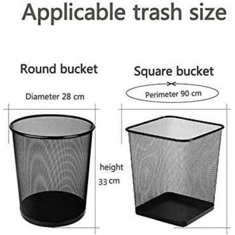 Lot de 100 sacs poubelles de cuisine extra résistants avec poignée pour cuisine, toilettes, bureau, fournitures quotidiennes [648] (1/4)
