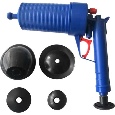 1 Pompe de nettoyage de canalisations, pression 4 bars, à air comprimé, pour éviers toilettes baignoires (1/5)
