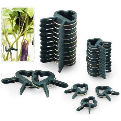 80PCS Adjustable Plant Support Clips, Ties for Garden, Vine and Vegetables (40 Large and 40 Small) (1/4)