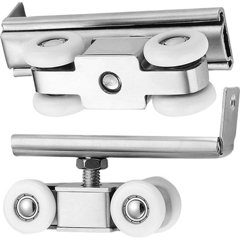 Poulie pour porte coulissante, kit de quincaillerie robuste pour porte de grange extérieure, accessoires de rénovation domestique résistants