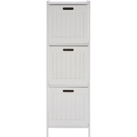 Interiors By Premier Elegant 3 Drawer Rustic Bathroom Shelf Unit, Ample Storage Standing Shelves, Sleek Shelving Unit For Bedroom (1/5)