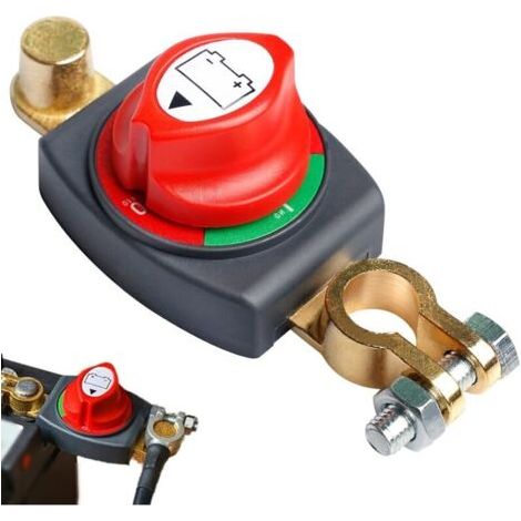 Interruttore batteria 12V - Interruttore batteria principale - Per barca, moto, yacht, auto, autobus, camper, UTV (1/4)