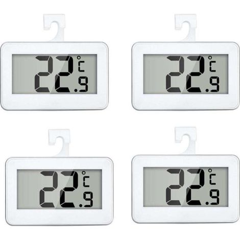 Thermomètre numérique étanche avec thermomètre pour compartiment congélateur avec écran LCD facile à lire, parfait pour une utilisation en extérieur (1/4)