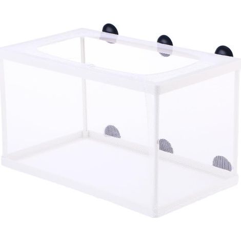 Fischzuchtbox, Polyesternetz und Kunststoffrahmen mit Saugnäpfen, für die Aquarienaufzucht (1/5)