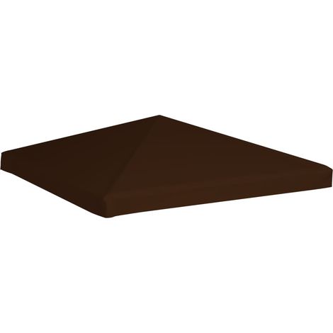 Toile supérieure de gazebo, Toile de rechange pour tonnelle, 310 g/m² 3x3 m Marron OIB2473E (1/5)