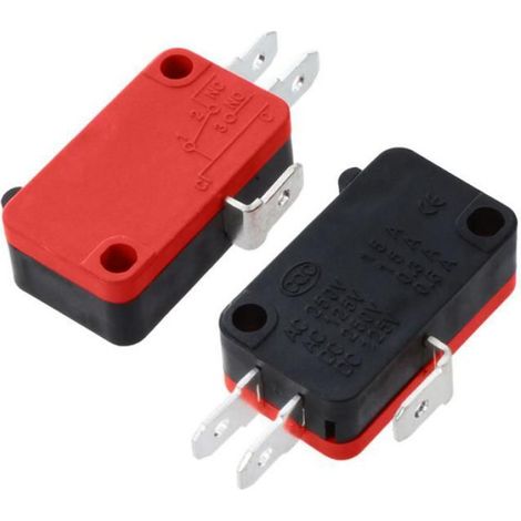 Micro-Switch - 15 A 250 VAC - 4 A 250 VAC - Bouton-Poussoir - Pour Contrôle Mécanique Précis - 20 Pièces (1/5)