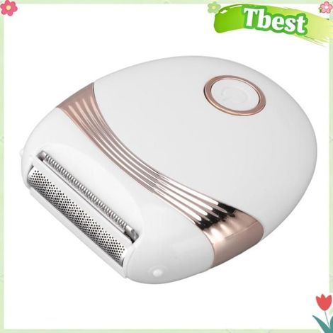 Tbest épilateur électrique pour fille Épilateur électrique pour Femmes, épilation Indolore avec 2 Lames Latérales et hygiene cire (1/5)