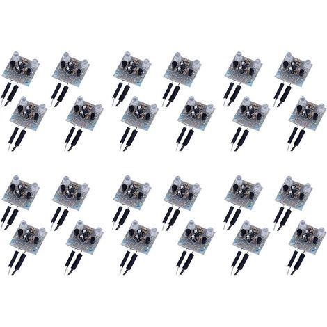 Kit électronique DIY 24-Piece avec LED 5mm, circuit PCB à souder pour apprentissage (1/4)