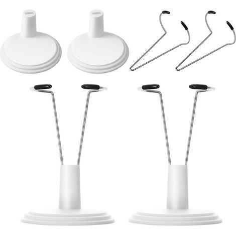 Lot de 4 supports pour poupées, supports portables et rangements pratiques pour poupées à domicile ou en magasin.-15cm-White (1/2)