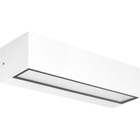 Applique moderno gea led ges2243 led ip65 alluminio bianco biemissione