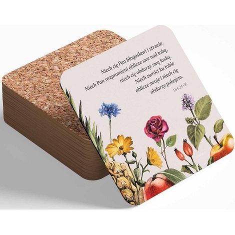 Korkuntersetzer – Blumensegnung