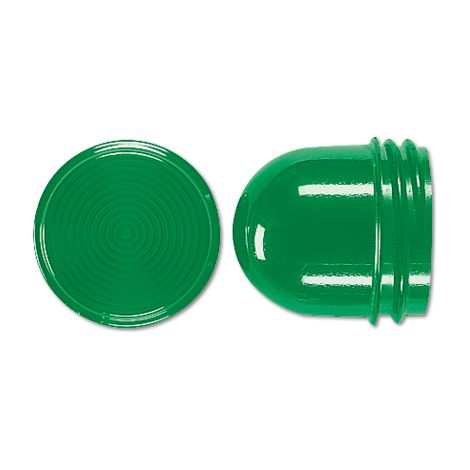 Jung Tapa roscada, plana, termoplástico, verde 37.06