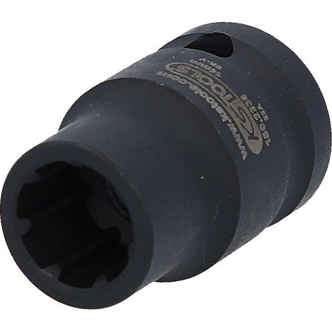 Bussola speciale per pinza del freno 1/2" , eptagonale, 14 mm, lungo 50 m (1/3)