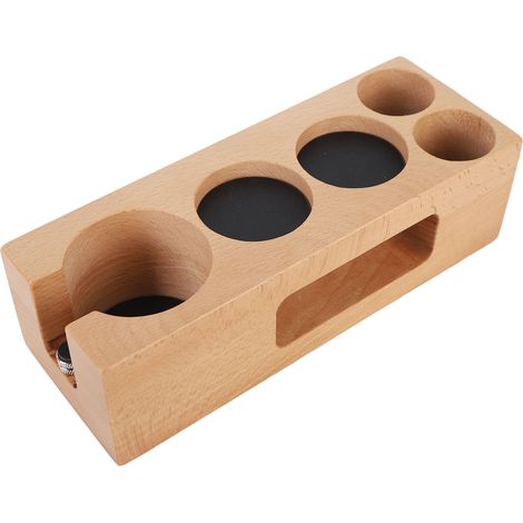 Support de tasseur à café en bois, 58 mm, 5 trous, pour la maison, les cafés, les restaurants, les hôtels et les bureaux.