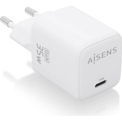 Cargador Gan de Pared Aisens ASCH-35W1P016-W/ 1xUSB Tipo-C/ 35W (1/5)