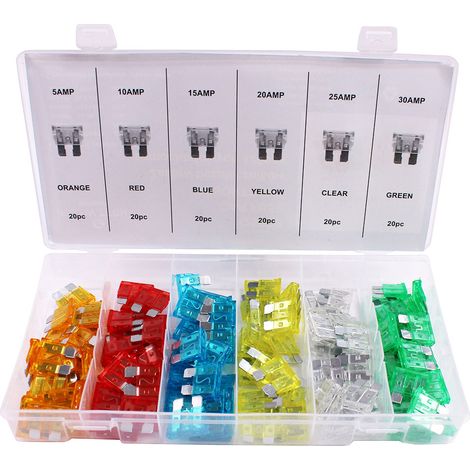 Automobil-Sicherungen Set 120 Stück 5A-30A S10533 (1/5)